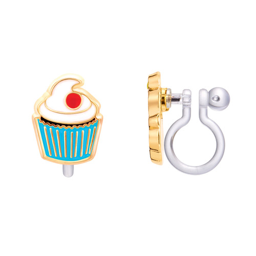 Girl Nation Cupcake Clip On Earrings