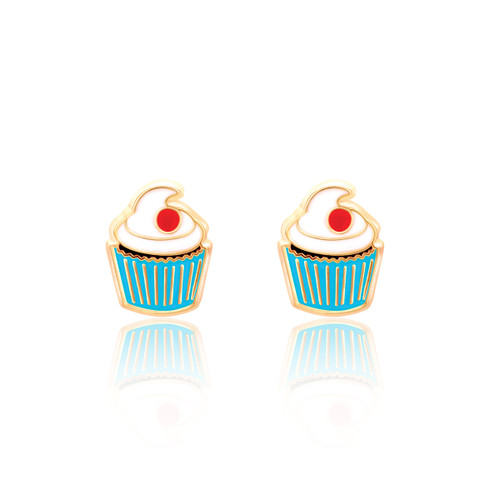 Girl Nation Classic Cupcake Stud Earrings Girl Nation Classic Cupcake Stud Earrings
