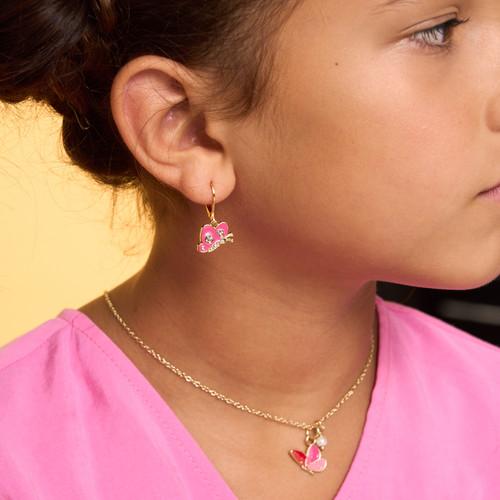 Crystal Butterfly Leverback Earrings Crystal Butterfly Leverback Earrings