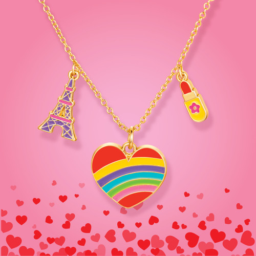 Charming Whimsy Necklace Paris Heart