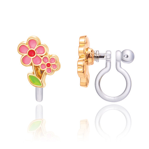 Little Pink Flower Cutie Clip-on Earrings