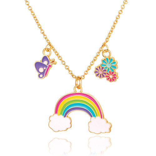 Charming Whimsy Necklace Cloud Luvs Rainbow Charming Whimsy Necklace Cloud Luvs Rainbow