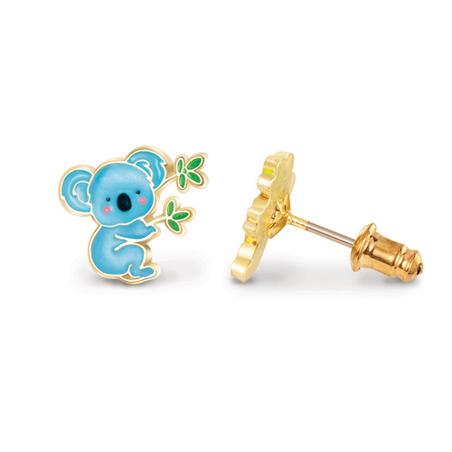 Cute Koala Cutie Enamel Stud Earrings from Girl Nation