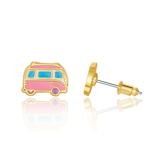Girl Nation Happy Camper Stud Earrings Girl Nation Happy Camper Stud Earrings