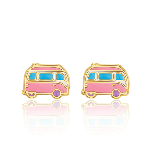 Girl Nation Happy Camper Stud Earrings Girl Nation Happy Camper Stud Earrings