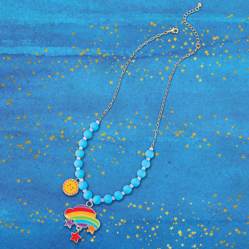 Beads and Baubles Rainbow Cloud Necklace Beads and Baubles Rainbow Cloud Necklace