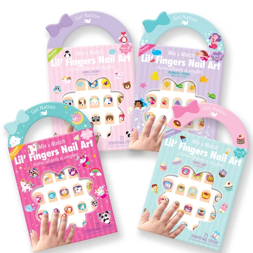 Lil' Fingers Nail Art Variety 4-Pack for Kids