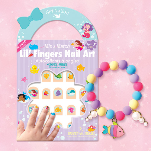 Under the Sea Bracelet and Nail Sticker Girly Gift Pack