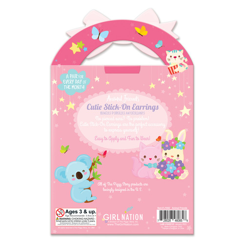 Cutie Stick-On Earrings | Animal Friends Cutie Stick-On Earrings | Animal Friends
