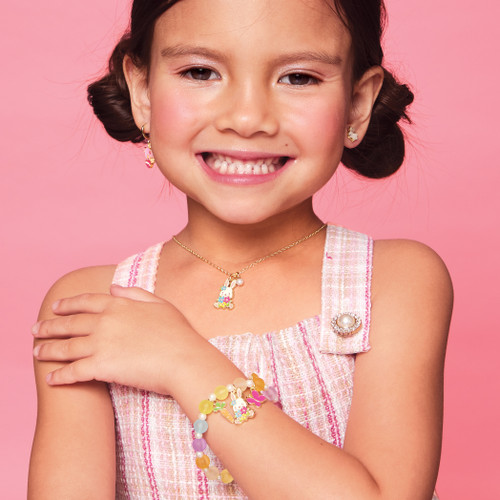 Charming Whimsy Bracelet- Bunny & Blooms Charming Whimsy Bracelet- Bunny & Blooms