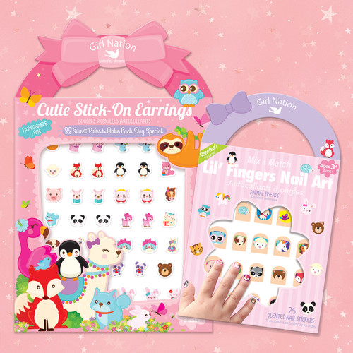 Stick-On Earrings and Nail Sticker Gift Set Stick-On Earrings and Nail Sticker Gift Set