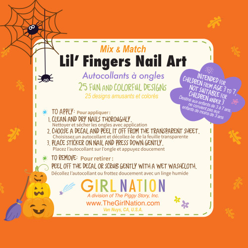 Lil' Fingers Nail Art- Halloween Nail Stickers Lil' Fingers Nail Art- Halloween Nail Stickers