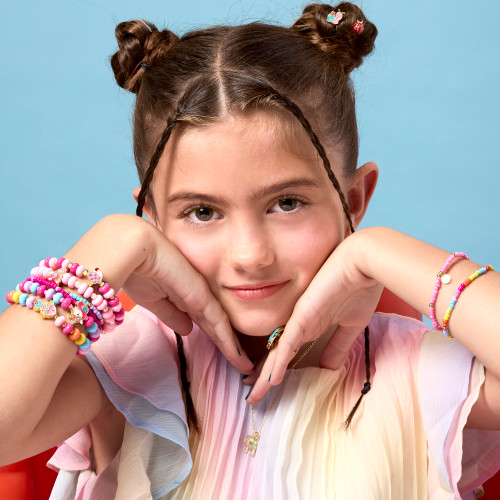 Mix Match Bead Believer Bracelets on Model Mix Match Bead Believer Bracelets on Model