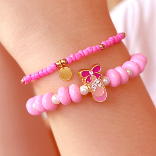 Ballet Sparkle Bead Believer Bracelet