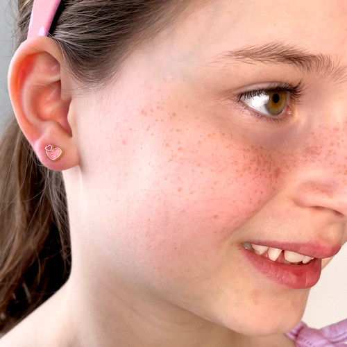 Heart 2 Heart Earrings on Model Heart 2 Heart Earrings on Model