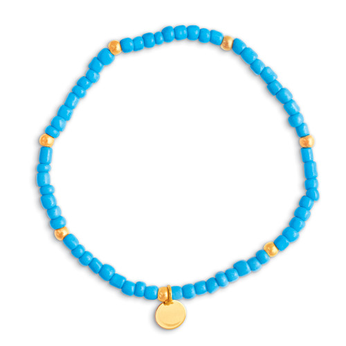 Blue Mini Bead Bracelet Blue Mini Bead Bracelet