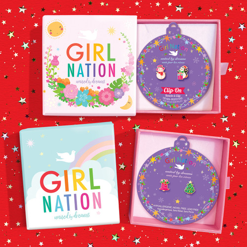 Earrings come in Girl Nation Jewelry Gift Box