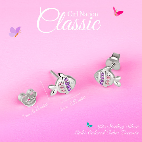 Size of Sterling Silver Fish Earrings Size of Sterling Silver Fish Earrings