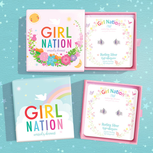 Earrings arrive in Girl Nation Jewelry Gift Box Earrings arrive in Girl Nation Jewelry Gift Box