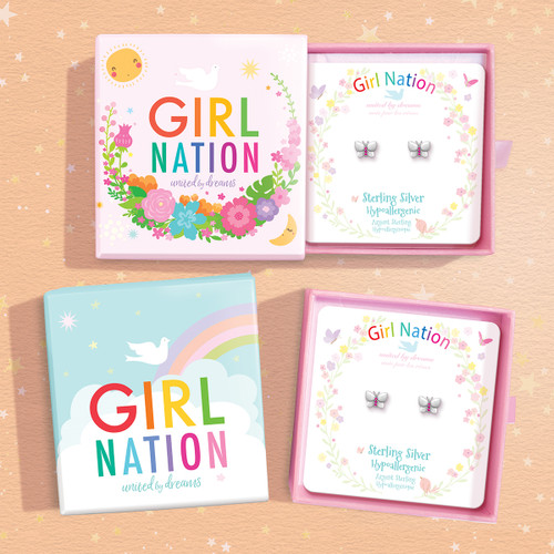 Earrings arrive in Girl Nation Jewelry Gift Box Earrings arrive in Girl Nation Jewelry Gift Box