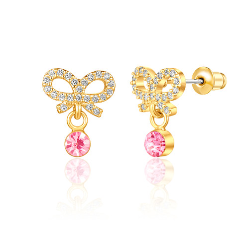 Crystal Bow Earrings Crystal Bow Earrings