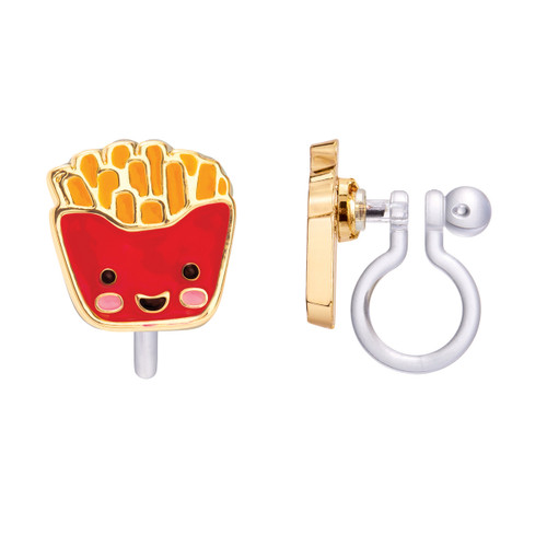 Fries Clip On Earrings