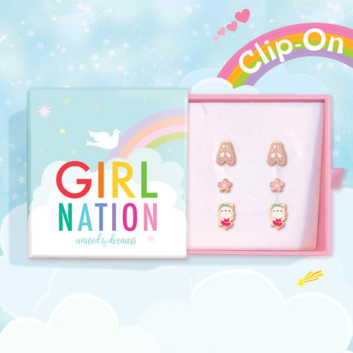 Ballet Trip Clip On Earring Gift Set