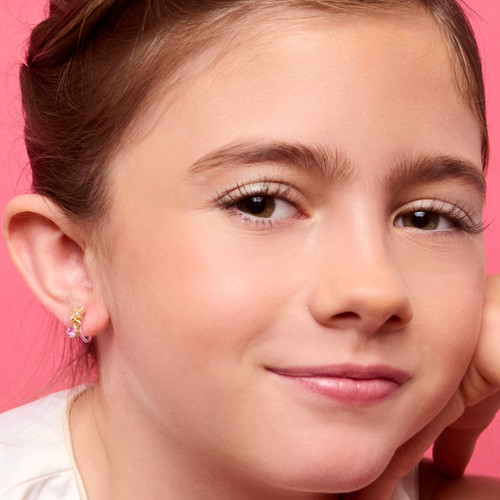 Star Clip On Earrings on Girl