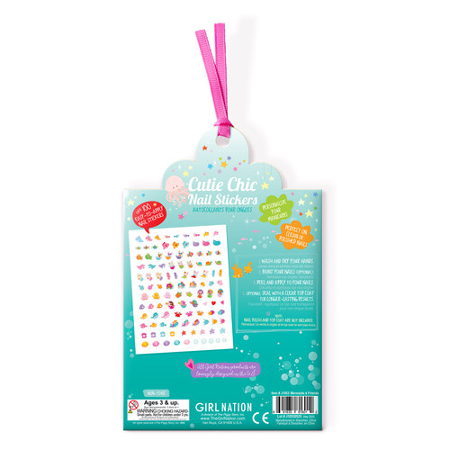 Back of Mermaid Cutie Chic Nail Stickers Back of Mermaid Cutie Chic Nail Stickers