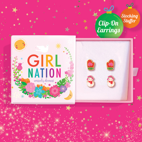 Snow Day Fun Clip On Earring Gift Set