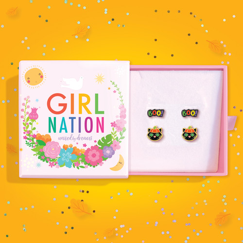 Halloween Boo Crew Stud Earring Gift Set