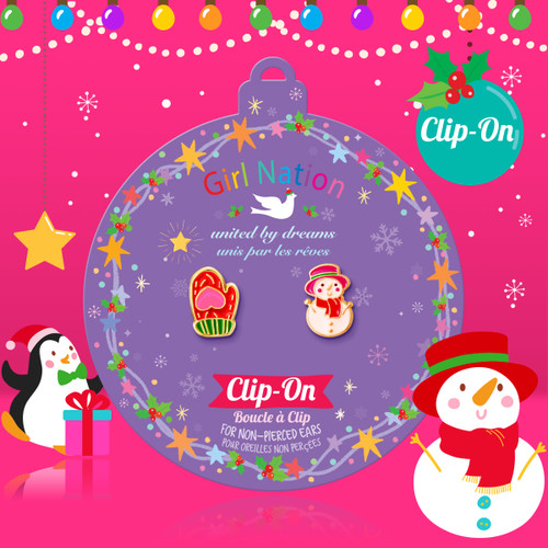 The Perfect Pair | Clip On Earrings | Snow Day Fun