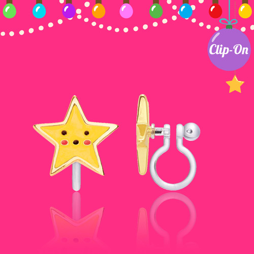 Holiday Star Clip On Earrings Holiday Star Clip On Earrings