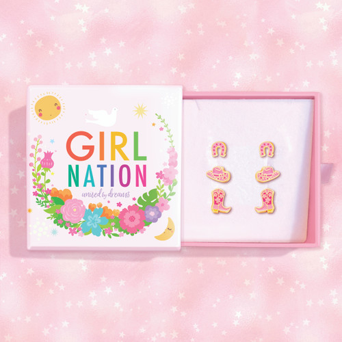 Cowgirl Cutie Stud Earring Gift Set