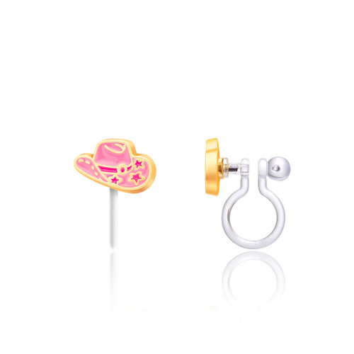 Cowgirl Hat Clip On Earrings