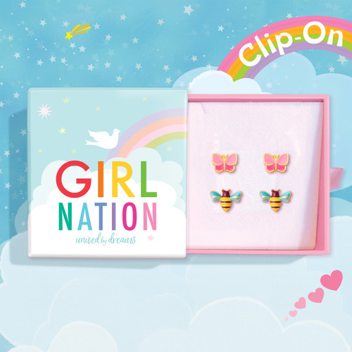 Bee-utiful Besties Clip On Earring Gift Set