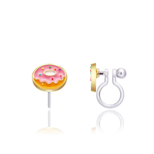 Donut Clip On Earrings