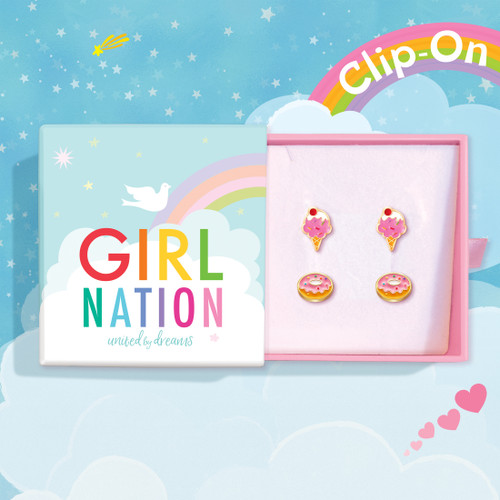 Sprinkles & Scoops Clip On Earring Gift Set