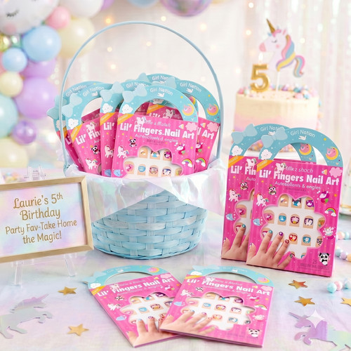 Unicorn Nail Sticker Party Favor Life style