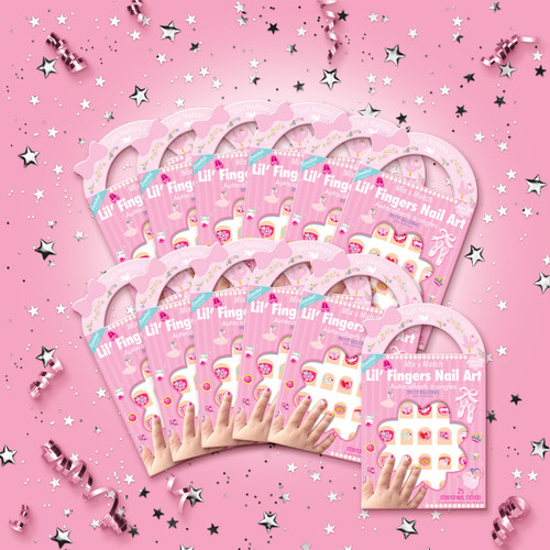 Ballerina Nail Sticker Party Favor Set of 12