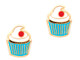 Classic Cupcake Cutie Enamel Stud Earrings by Girl Nation