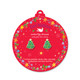 Christmas Tree Earrings on Ornament Card