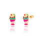 Sundae Supreme Cutie Enamel Stud Earrings side view 2