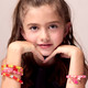 Color Me Happy multiple Bracelets on Model