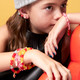 Color Me Happy multiple Bracelets on Model