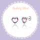 Girl Nation Classic Sterling Silver Multi-Colored Heart Earrings