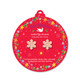 Snowflake Earrings on Ornament Card