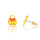 Candy Corn Stud Earrings Side View