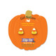 Candy Corn Clip On Earrings on Pumpkin Card