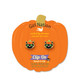Black Cat Clip Ons on Pumpkin Card